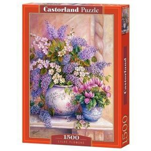 Puzzle Flori liliac, 1500 piese imagine