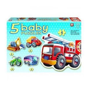 Puzzle 5 in 1 Baby Vehicles imagine