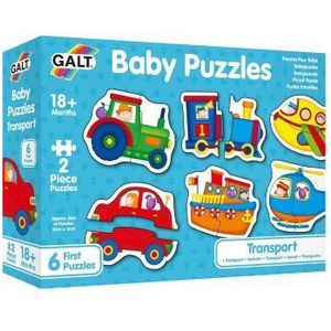 Baby Puzzle - Set 6 puzzle-uri Transport, 2 piese imagine