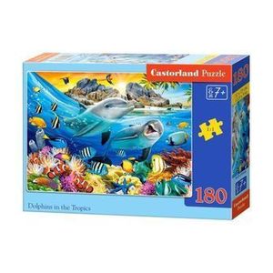 Puzzle Dolphins in the Tropics, 180 piese imagine