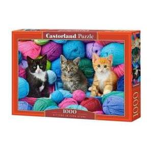 Puzzle Kittens in Yarn Store, 1000 piese imagine