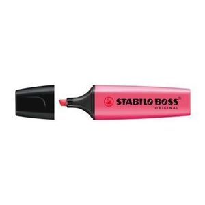Textmarker Stabilo Boss, varf 2-5 mm, rosu imagine