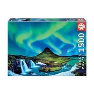 Puzzle Aurora Boreal, Islanda, 1500 piese imagine