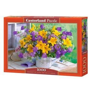Puzzle Bouquet of Lilies and Bellflowers, 1000 piese imagine