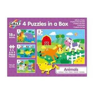 Set 4 puzzle-uri Galt - Animalute, 14 piese imagine