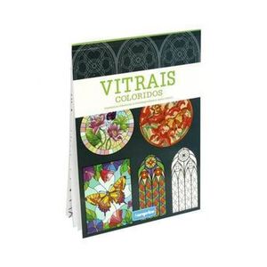 Carte de colorat pentru adulti Vitralii - Verde imagine