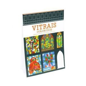 Carte de colorat pentru adulti Vitralii - Laranja imagine