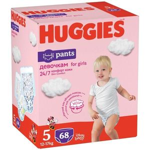 Scutece Huggies Pants Box Girls, Nr 5, 12 - 17 Kg, 68 buc imagine