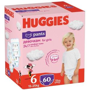 Scutece Huggies Pants Box Girls, Nr 6, 15 - 25 Kg, 60 buc imagine
