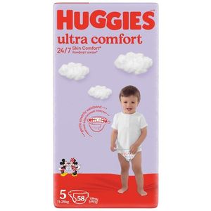 Scutece Huggies, Ultra Comfort Mega, Nr 5, 12-22 kg, 58 buc imagine