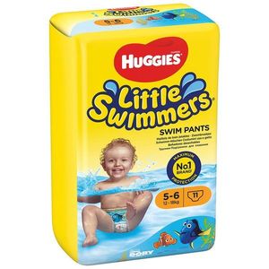Scutece Huggies Little Swimmers, Nr 5-6, 12 - 18 Kg, 11 buc imagine