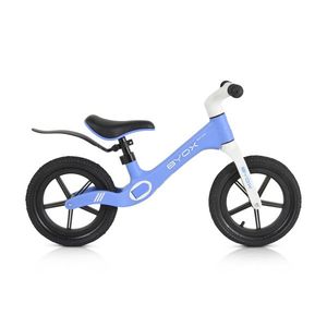 Bicicleta fara pedale Byox 12 inch cu stepper picioare lateral pliabil Next Step Blue imagine