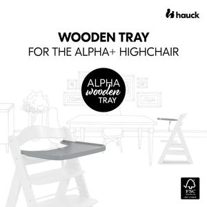 Tavita scaun masa Alpha din lemn Grey imagine