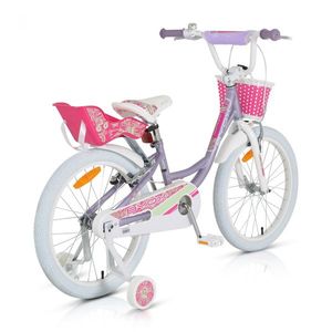 Bicicleta pentru fetite cu roti ajutatoare Byox Fashion Girl Lilac 20 inch imagine