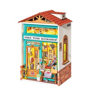 Set de constructie - Miniature Dollhouse - Free Time Bookshop | Rolife imagine