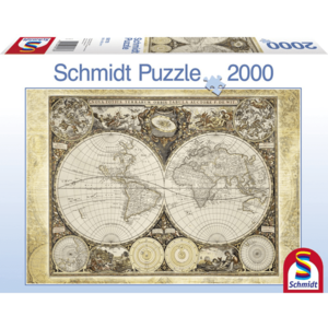 Puzzle 2000 piese - Thomas Kinkade - Historical Map of The World | Schmidt imagine