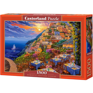 Puzzle 1500 piese - Romantic Positano Evening | Castorland imagine