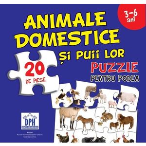 Puzzle - Animale Domestice si Puii Lor | Didactica Publishing House imagine