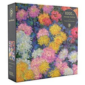 Puzzle 1000 piese - Monet’s Chrysanthemums | Paperblanks imagine