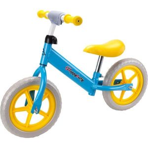 Bicicleta fara pedale pentru copii, Action One, Happy Baby, 12 inch, Bleu, Galben imagine