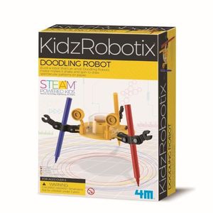 Kit constructie robot, 4M, Doodling Robot Kidz Robotix imagine