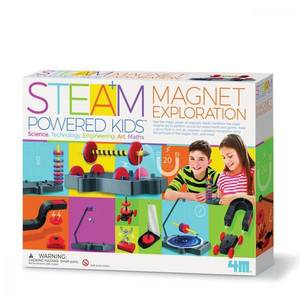 Kit stiintific STEAM Kids, 4M, Explorarea magnetica imagine