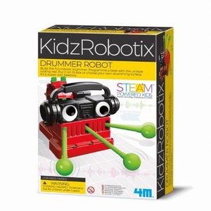 Kit constructie robot, 4M, Drummer Kidz Robotix imagine