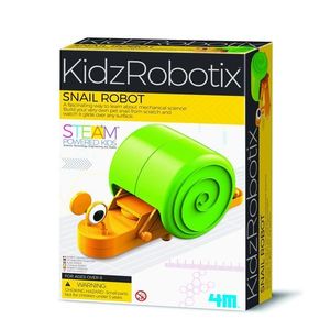 Kit constructie robot, Kidz Robotix, 4M, Snail imagine