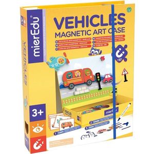 Joc puzzle magnetic de arta si asociere, mierEdu, Vehicule imagine