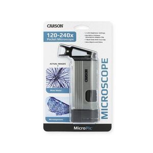 Microscop portabil cu adaptor pentru smartphone, Carson, marire 120 -240x, MicroPic imagine