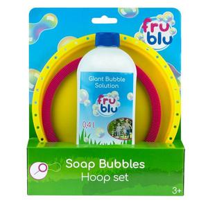 Set baloane de sapun si solutie, Fru Blu, Hoop, 0.4 l imagine