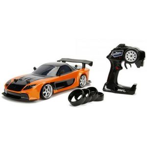 Masina Jada Toys Fast and Furious Mazda RX-7 Drift cu anvelope si telecomanda imagine