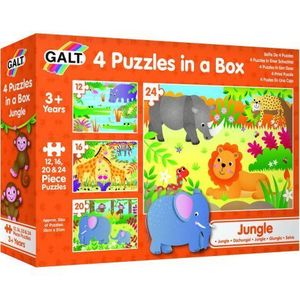 Set 4 puzzle-uri jungla (12, 16, 20, 24 piese) imagine