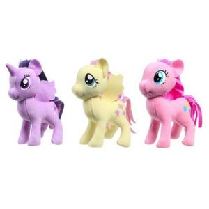 Set 3 jucarii din plus My Little Pony (Twilight, Fluttershy, Pinkie Pie), 13 cm imagine