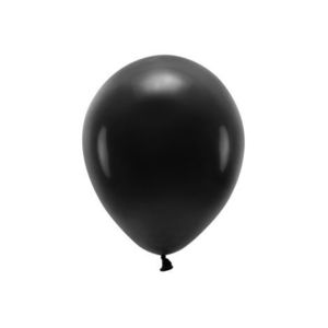 Baloane latex eco pastel negre 30 cm 10 buc imagine