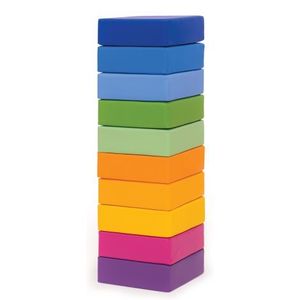 Set 10 perne PVC patrate pentru activitati, 30x30x10 cm, Rainbow imagine