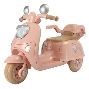 Tricicleta electrica pentru fetite 3-5 ani, Kinderauto Bunny 40W 6V, culoare Roz Pal imagine