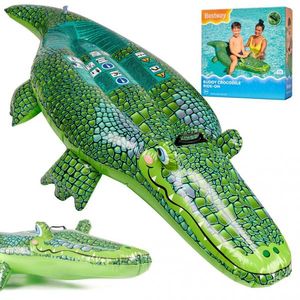 Saltea gonflabila 150 cm model Green Crocodile imagine
