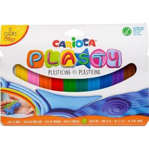 Plastilina Carioca Plasty 12 culori imagine