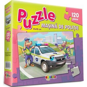 Puzzle - Masina de politie 120 piese imagine