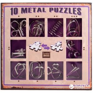Set de 10 Puzzle-uri 3D - Metal - Purple | Eureka imagine