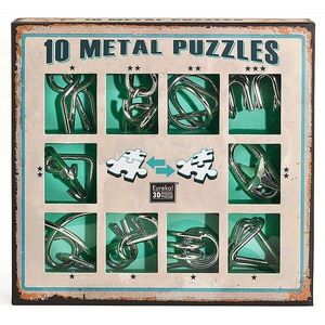 Set de 10 Puzzle-uri 3D - Metal - Green | Eureka imagine