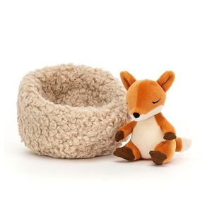Jucarie de plus - Hibernating Fox, 12 cm | Jellycat imagine