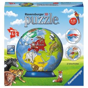 Puzzle 3d glob, 72 piese - Ravensburger imagine