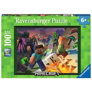 Puzzle 100 piese - Monstri Minecraft | Ravensburger imagine