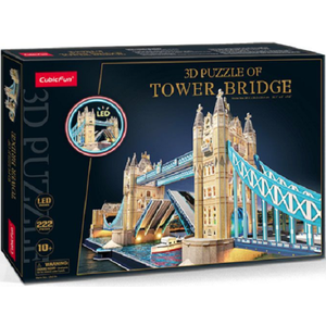 Puzzle 3D led - 222 piese - Tower Bridge | CubicFun imagine