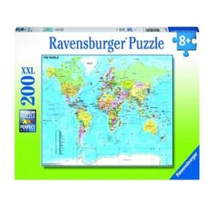 Puzzle 200 piese - Harta lumii | Ravensburger imagine