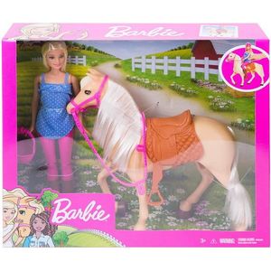 Set jucarii - Barbie - Papusa si cal | Mattel imagine