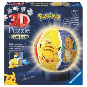 Puzzle 3D luminos - Pokemon - 72 piese | Ravensburger imagine