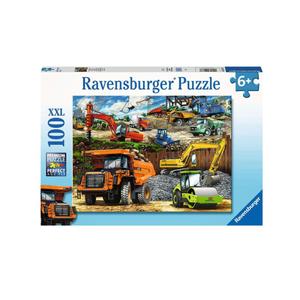 Puzzle calsic - Vehicule de constructii - 100 piese | Ravensburger imagine